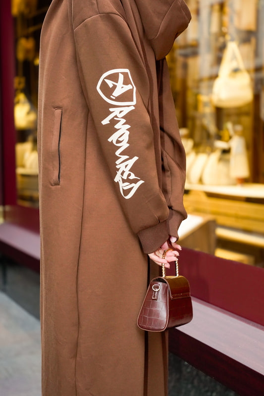 Forever Brown Oversized Hoodie