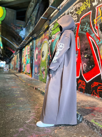 Storm Grey Oversized Hoodie